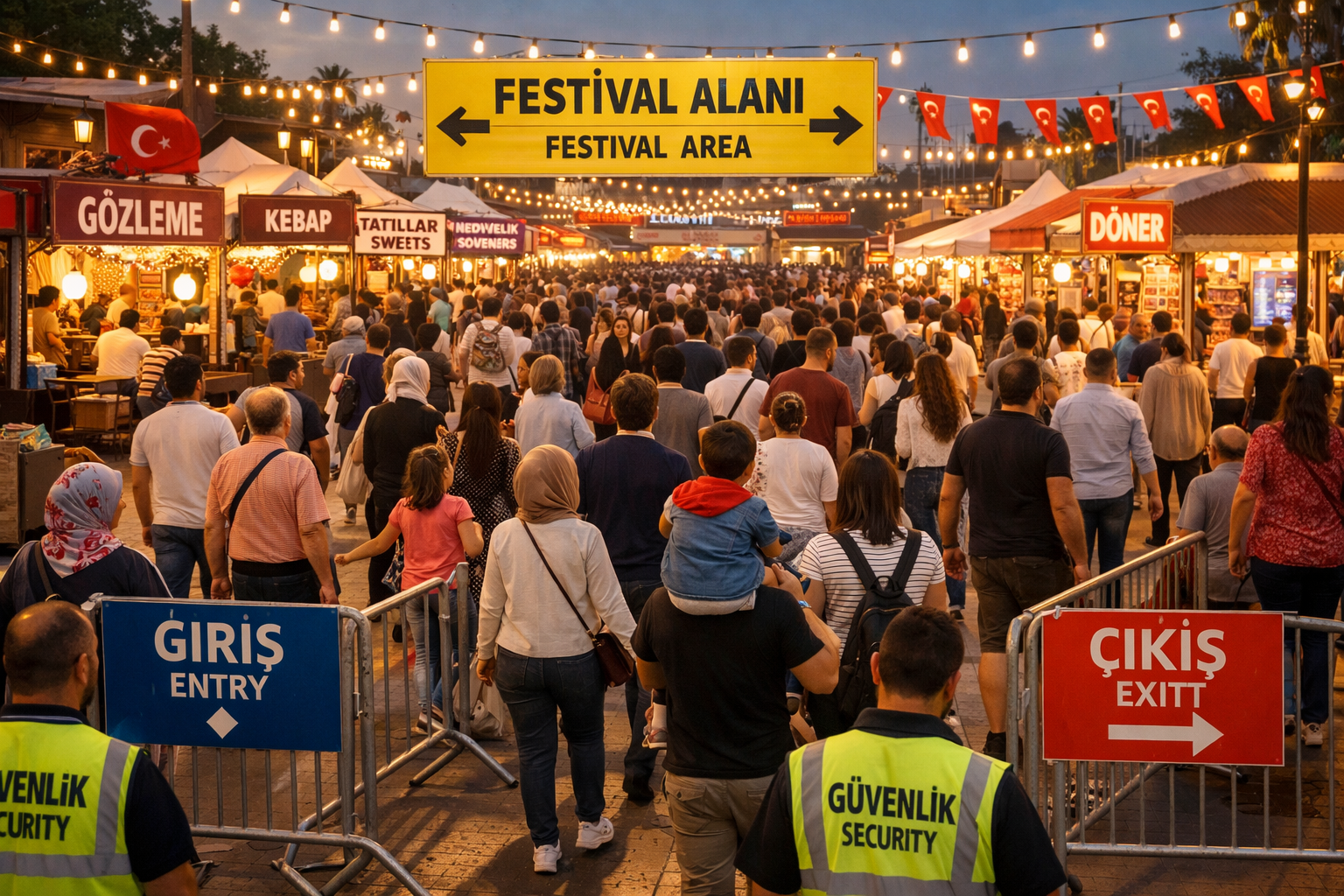 Festival alaninda kalabalik yonetimi